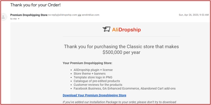 alidropship classic premium dropshipping store