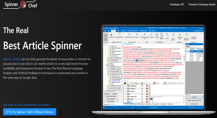 spinner chief article rewriter software