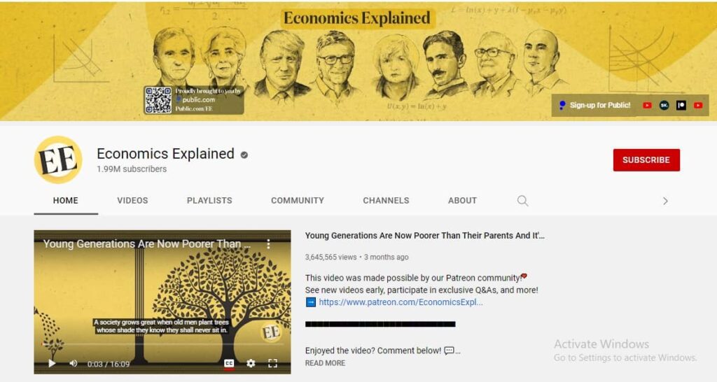 Economics Explained YouTube Channel