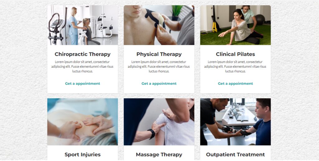 GHL features for rehabilitation

